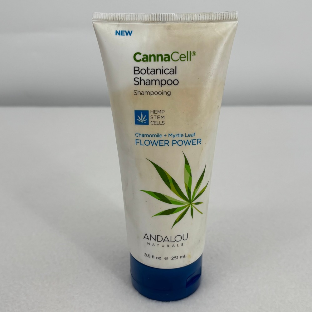 Andalou Naturals CannaCell Botanical Shampoo Flower Power 8.5 fl oz Hemp Cell